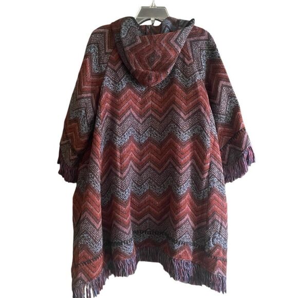 ANTHROPOLOGIE Hei Hei Mesilla Jacquard Knit Fringe Sweater Jacket Size Small - Picture 8 of 12